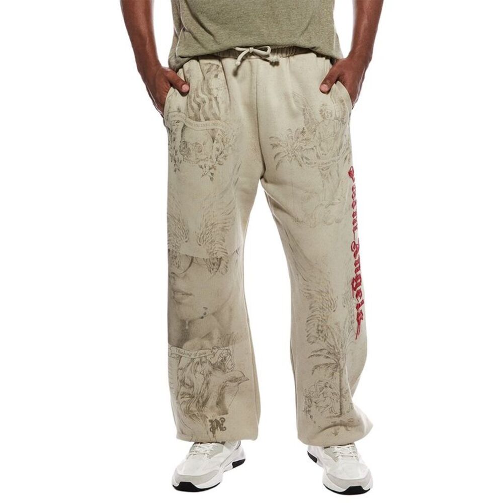 Palm Angels Mens  Sweatpant, Tan